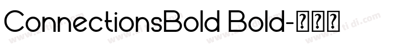 ConnectionsBold Bold字体转换